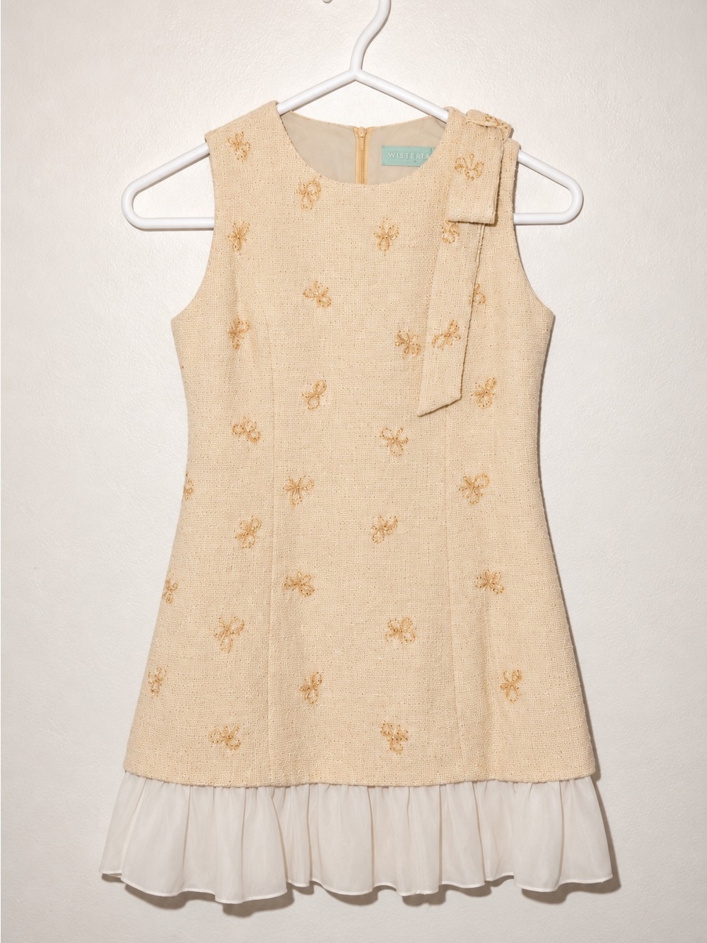 The Magnolia Bow Dress Buttercream / Brand new with tags by Wisteria / Medium - Picture 5 of 5